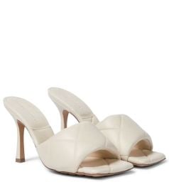 Bottega Veneta - Rubber Lido leather sandals at Mytheresa